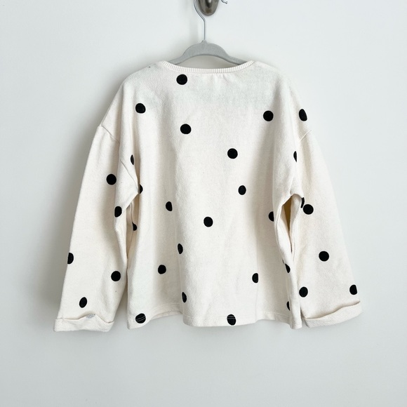 Zara Girl Polka Dot Sweatshirt Size 4-5 Years NWOT - Picture 5 of 5